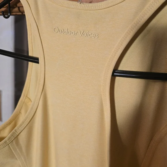 Outdoor Voices Athena Yellow Sleeveless Dress Small - Picture 2 of 5